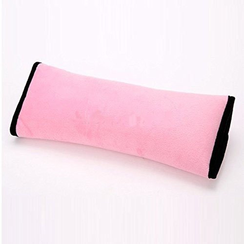 CAOLATOR Auto Sicherheitsgurt Schulterpolster Schlafkissen Schulterkissen Autositze Gurtpolster für Kinder Auto Baby Pillow Schulterschutz (Rosa) - 2