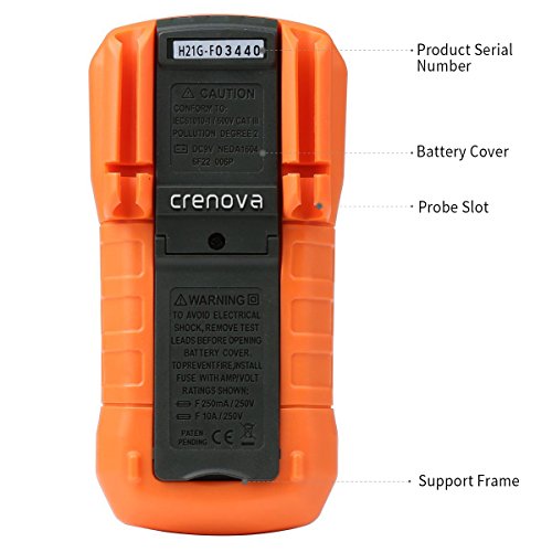 Digital Multimeter, Crenova MS8233D AC Spannungsprüfer Tragbare Prüfvorrichtung Messung von Spannung Strom Widerstand Messinstrument mit Hintergrundbeleuchtung - 7
