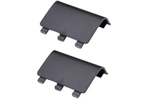 KOPEME 2 tapas traseras de batería de repuesto para mando Xbox One, color negro