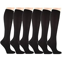 6 Paia Graduata Calze a Compressione Per Donne E Uomo - Il Miglior Equipaggiamento Per La Corsa, Infermieri, Sindromi Tibiali, Viaggi In Aereo, Gravidanza. Incrementa La Circolazione E Il Recupero