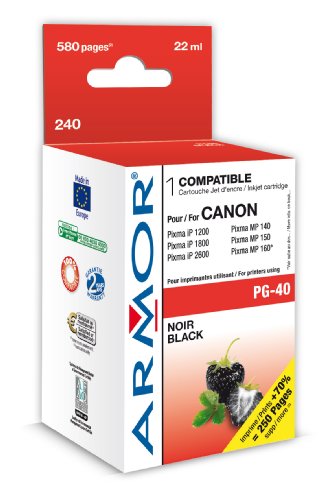 Armor K20218 Cartouche d encre pour imprimante Canon PG-40 Noir