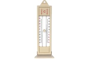 DAZZLEEX Greenhouse Thermometer Greenhouse Memory U-shaped Wall-mounted Thermometer -40 To 50 Degrees