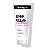 New & upgraded Neutrogena Deep Clean Brightening Foaming Cleanser | Hydrating, non drying | Gentle Formula | Skin pH Friendly