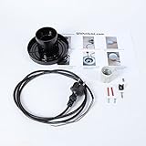 Kugelleuchten 3er SET, Gartenbeleuchtung 2 x 20 cm & 1 x 30 cm Ø, Außenleuchten, weiße Gartenlampen, Innen & Außen, Gartenkugeln für Energiesparlampen E27 & LED - 230 V & 20W, Kugellampen mit IP44 - 5