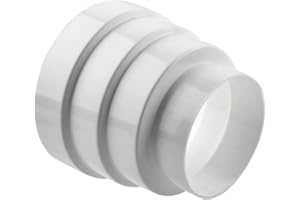 OTYMIOW Dunstabzugshaube Rohr Adapter Ø80 100 110 120mm. Universal Reduzierstück Lüftungssysteme, Reduzierstück Abluftrohr Dunstabzugshaube, Reduzierverbinder Reduktion Rohr Lüftungskanal Übergang Ventilation