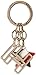 Produktbild Tommy Hilfiger Damen Tommy Logo Charm Keyfob Schlüsselanhänger, Grau (Metal Mix), 0.2x4x9 cm