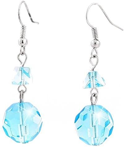 Women's Earrings Turquoise Gemstone Women Earring Set Pack of 2 1 cm Diameter Women Earring Set Light Blue 5321