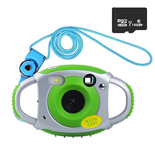 Funkprofi Kamera für Kinder Kinderkamera Fotoapparat Digital Camera Kid Cam Mini Camcorder 5 Megapixel 1,77 Zoll Display Geschenk und Spielzeug für Kinder (Grün mit 16GB TF Karte) Funkprofi Kamera für Kinder Kinderkamera Fotoapparat Digital Camera Kid Cam Mini Camcorder 5 Megapixel 1,77 Zoll Display Geschenk und Spielzeug für Kinder (Grün mit 16GB TF Karte)