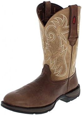 Durango Boots Pull On DWDB018 Western Riding Boots With Steel Toe Cap Multicolour Size: 9.5 UK