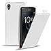 Produktbild Sony Xperia XA1 PU Leder Hülle, Conie Mobile FlipCase, Klapptasche Handytasche Schutzülle Premium Fliptasche in Weiss