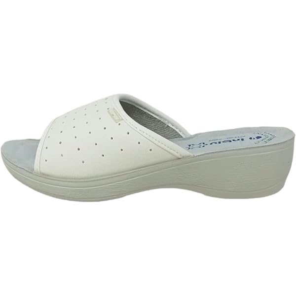 Inblu Ciabatte Donna A Fasce Incrociate Con Fantasia Foglia – Leggere, Plantare Imbottito, Tacco 4 Cm
