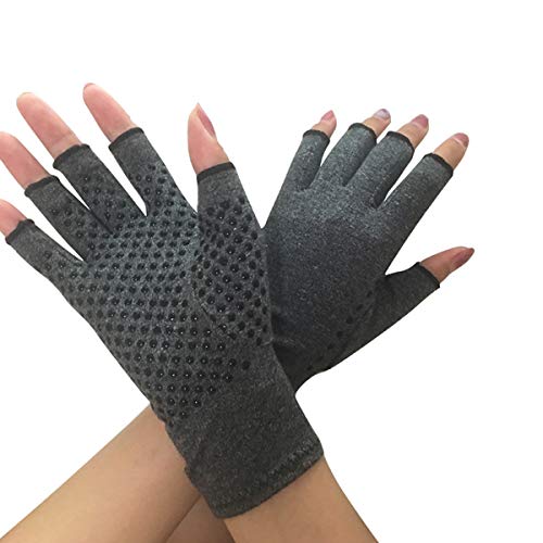 Donnagelia Arthritis Gloves Compression Gloves for Arthritis Symptoms, Healthcare, Joints Pain Relief, Rehabilitation Training, Fingerless & Ventilated, 1 Pair
