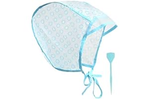 YANTAISIYU 1 Pieza Highlight Cap Gorro de Tinte para Hacer Mechas Gorro para Mechas Profesional con Agujeros con Ganchillo de Plástico