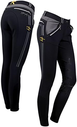 QHP Jamie Breeches - Ladies Equestrian Horse Riding Anti Slip Full Seat Comfy