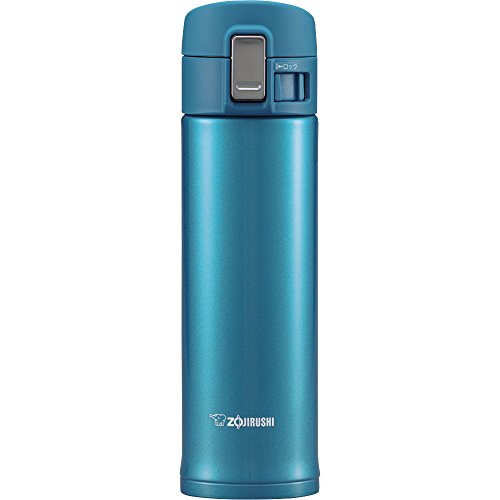 ZOJIRUSHI Taza de Viaje Antiadherente Acero Inoxidable, Acero Inoxidable, Azul Marino, 480 ml