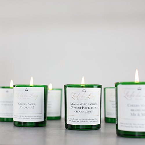 POP Candle - A Banana Is 105 calories, A Glass of Prosecco Is 80, Choose Wisely