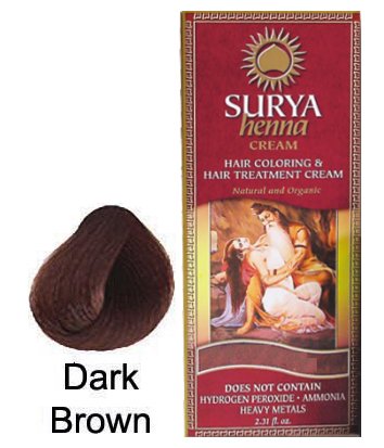 Surya Brasil Henna Cream - Natural Hair Colouring - Dark Brown - 70ml