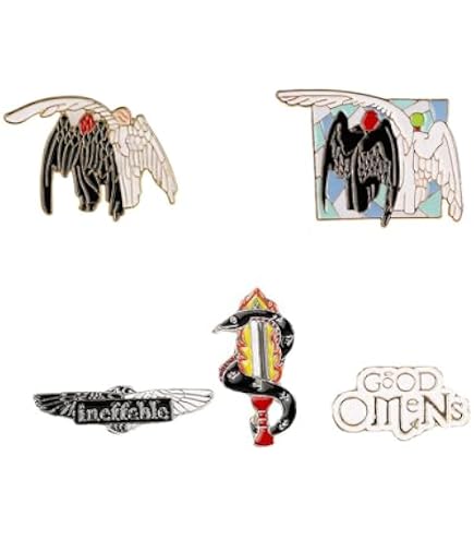 Badge Métal Good Omens – épinglette 'Good Omens Fanzine', Collection Ou Accessoire Vestimentaire