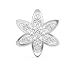 Myzevar Cubic Zirconia 18K White Gold Plated Sterling Silver Nose Pin RS.399.00