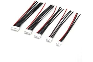FLY RC 10pcs 15CM JST-XH Connector 2S 3S 4S 5S 6S 2S-6S Lipo Balance Charger Lead Silicone Wire Blance Lead Extension Cable for RC Battery (2pcs Each)