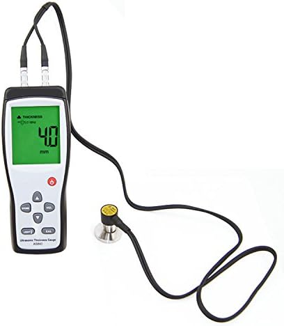 Digital Ultrasonic Thickness Meter Tester Gauge Velocity 1.2 to 225.0mm (steel) 1000-9999m/s Handheld LCD Digital,S840