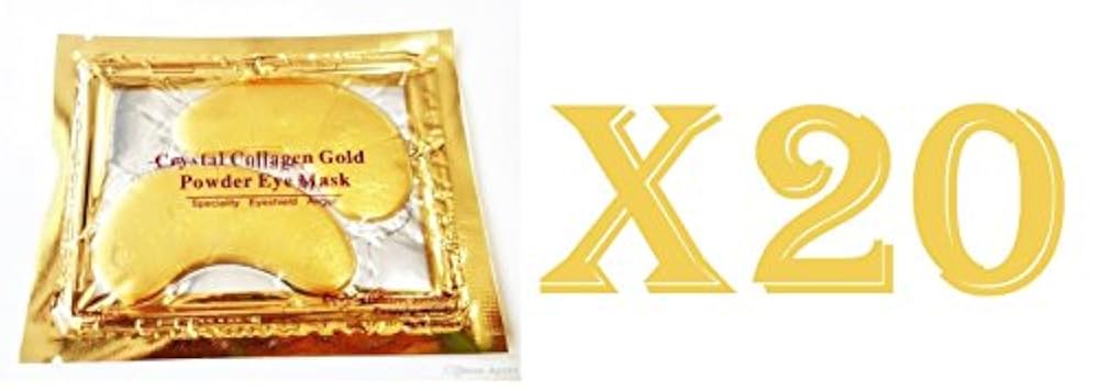 First Beauty Gesichtsmasken für Lidschatten, goldfarben, 20 Stück