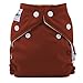 FuzziBunz® Perfect Size Pocket Nappy in Choco Truffle, with microfibre insert, popper fastening, x-small (newborn: 4-12lbs)