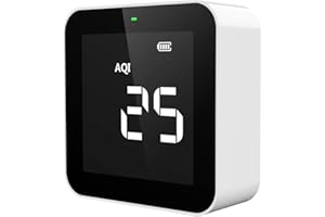 XETRON Temtop Monitor de Calidad Del Aire, Medidor de Calidad de Aire Interior Multifuncional 4 en 1 Para TVOC, PM2.5 AQI, HCHO Para el Hogar Oficina Hotel, M10