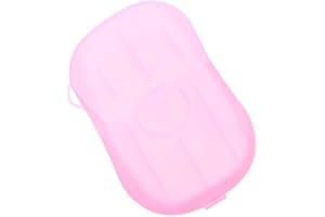 Brussels08 1 Box/20 Sheets Portable Disposable Soap Paper Travel Hand Washing Scented Paper Soap Cleaning Sheets Bath Toiletry Soap Pink