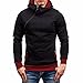 Produktbild VENMO Herren Winter Langarm Reißverschluss mit Kapuze Fellkapuze Hoodie Sweatjacke Kapuzenpullover Kapuzenpullover Zipped Fleece Sweatjacke mit Kapuze Sweatshirt Kapuzenpulli Mantel (Sexy Red, XL)