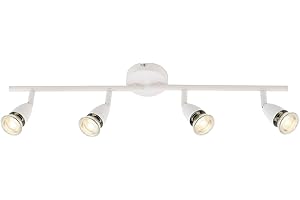 ENDON Saxby Amalfi 50W 4 Light Gloss White Decorative Commercial Domestic Adjustable Spotlight Bar