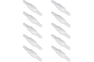 funchic 10pcs 3/16 inch Oxygen Tubing Swivel Connector, Barb Connector, Avoid Tangling, 360° Rotation
