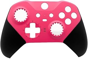 Hzxkqmil Front Shell Case Housing Cover Plates Faceplate Replacement Parts for Xbox Elite Controller Series 2 - Rose Red