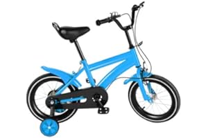 MEHOOSPVN Kids Bike 14 Inch Boys Girls Carbon Steel Alloy Bicycle, Children Bicycle From 3-6 Years, Training Vehicles With Support Wheels Height Adjust Children Bicycle