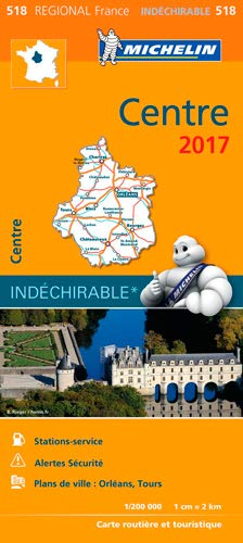 Carte Centre Michelin 2017
