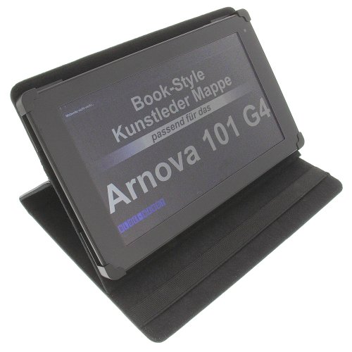 Tasche für Arnova 101 G4 BookStyle Tablettasche Schutz Hülle Schwarz