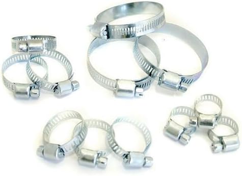 NIGMA Clip Hose Clamp Set Of 12pc Home Garden Diy Assorted Sizes 6mm To 51mm