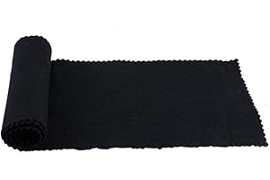 NUZAMAS Piano Keyboard Cover Dust Cover Soft Cloth for Piano Electronic Keyboard, Digital Piano Cleaning Care 119 * 14cm, Black