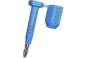 JW PRODUCTS 100 x Bolt High Security Seals, Cargo and Container - Numbered Bolts (Blue, 100)