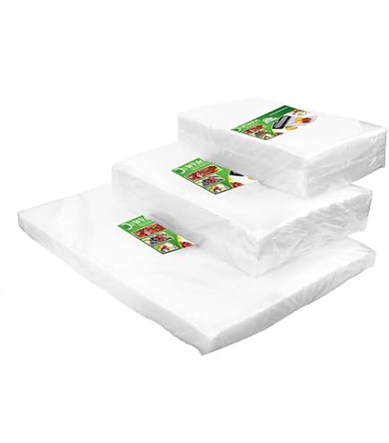 Sacchetti Sottovuoto Per Alimenti, 20 X 30 Cm, Confezione Da 50 Pezzi