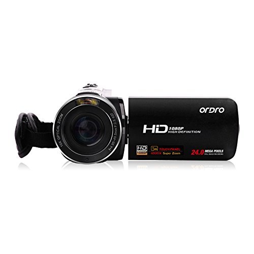 GordVE SL008 24.0 MP Digital Video Camcorder 3.0 inch Touch Screen Remote Control Camera Recorder with 120X Super Zoom