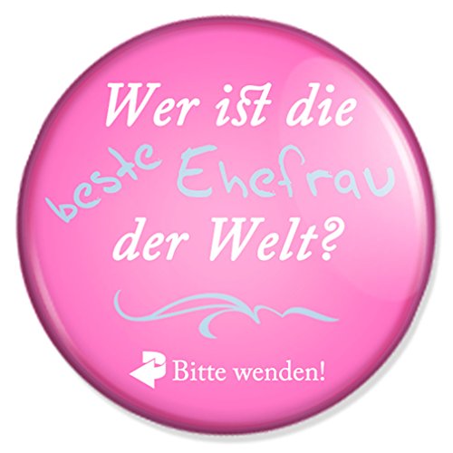 Spruch Wer ist die beste Ehefrau der Welt Schminkspiegel, Taschenspiegel Schminkspiegel Reisespiegel Handspiegelmit 59 mm Durchmesser