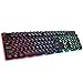 Produktbild Altsommer Gaming Tastatur und Maus Set, LED Hintergrund Beleuchtung QWERTZ (DE-Layout), 7 Tasten Gaming Maus mit 7 LEDs als Beleuchtung (800/1200 / 2400/3200 DPI einstellbar) (Schwarz)