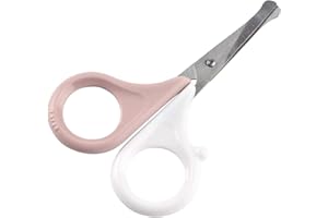 ‎BEABA BÉABA, Nagelschere für Babys und Kinder, Nagel-Pflege und Maniküre, Abgerundete Enden - Rosa