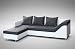 Produktbild Sofa Couch Ecksofa Eckcouch Sofagarnitur in weiss / graubraun - Lissabon 2- L
