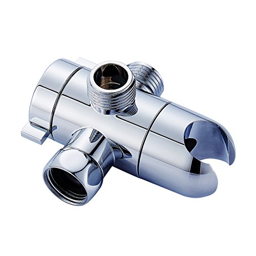 winarrow Triangle Ventil Universal 3-Wege-Dusche Arm-Umstellventil Dusche Arm Splitter für Handbrause Duschen Komponenten mit Brauseabgang chrom