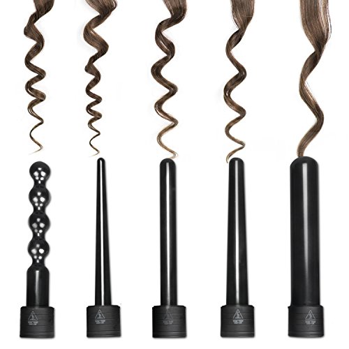 Lockenstab,Ausear 5 in 1 Multifunktions Austauschbare Lockenwickler Kit - 3