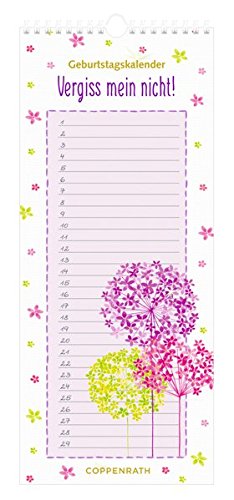 Download Immerwährender Geburtstagskalender - Vergiss mein nicht!