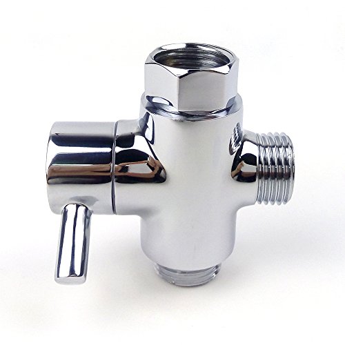 MINGOR SOLID MESSING Umsteller 3-Wege-Umschaltventil Alle 1/2 „IPS Duschsystem Ersatzteil, Poliertes Chrom - 3