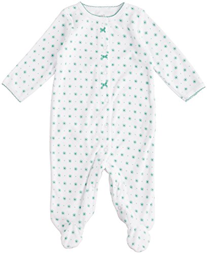 Carter's Baby Girls' "Sun Dot" Footed Coverall - white, 6 months